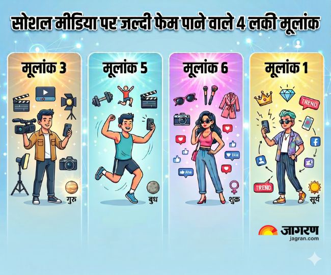 सोशल मीडिया पर जल्दी फेम पाने वाले लकी मूलांक